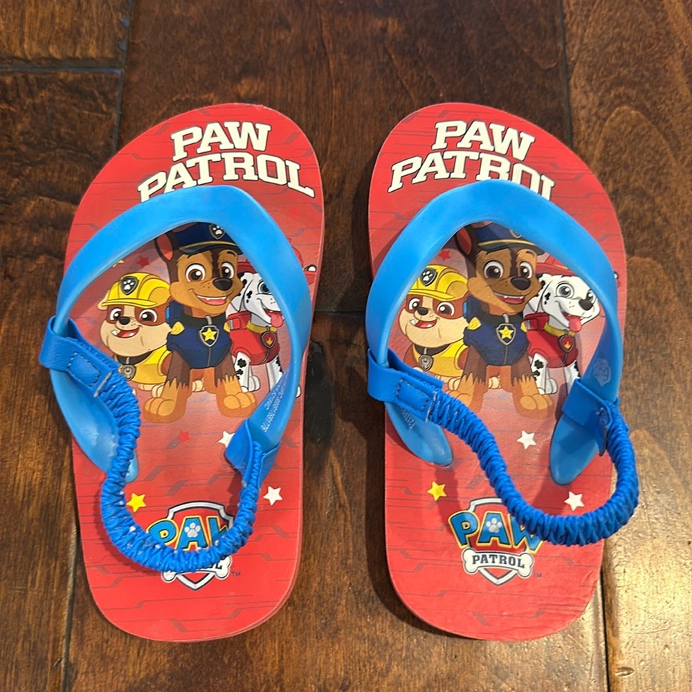 Paw Patrol Toddler Boy Flip Flops with Strap